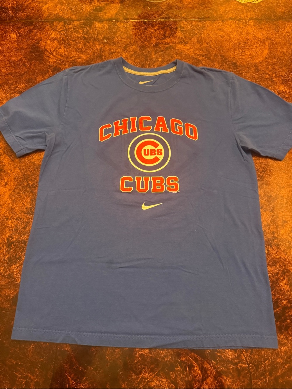 Nike Blue Chicago Cubs Graphic Short Sleeve Tee